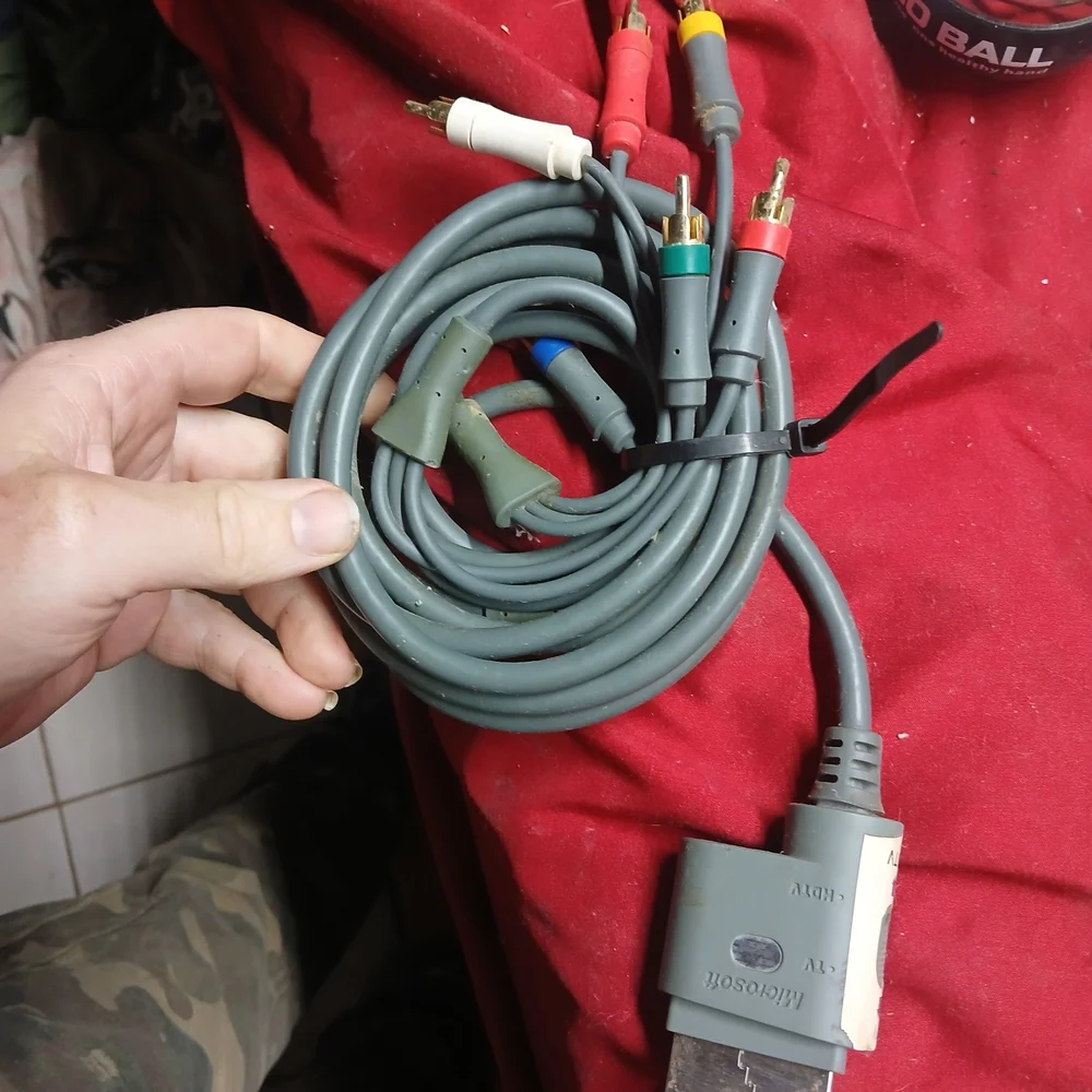 Microsoft Xbox 360 Component HD AV Cable used to connect an Xbox 360 console to